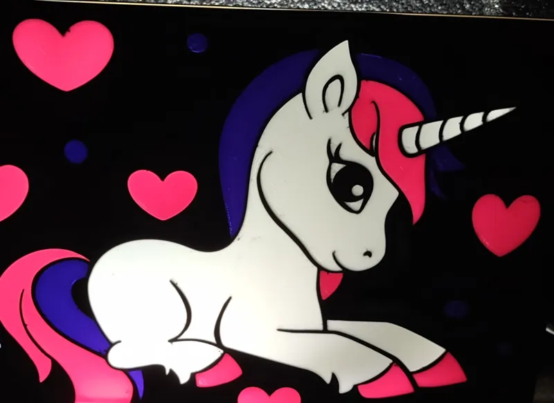 Valentines  Day Unicorn Light Box