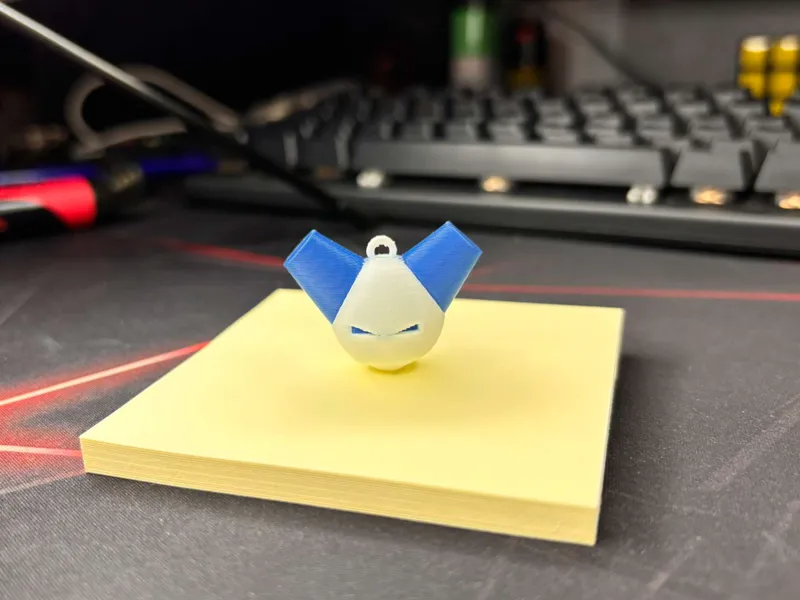 Robotboy head keychain