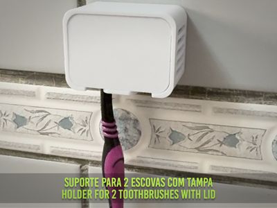 TOOTHBRUSH HOLDER WITH LID