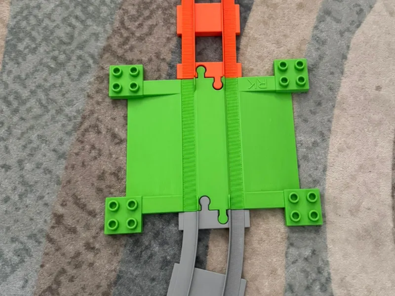 Duplo Eisenbahn Gleisen Zubehör Bahnübergang Bahn