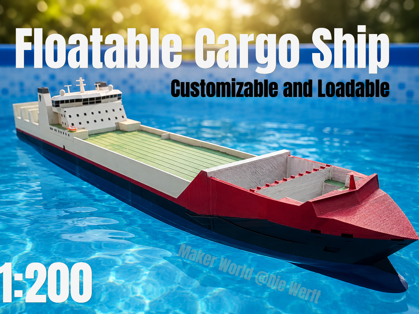 Floating loadable ConRo Cargo Ship - 1