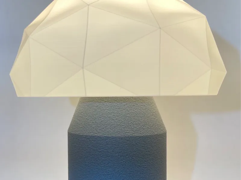 Lamp with fuzzy base