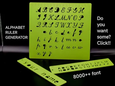 ALPHABET RULER GENERATOR