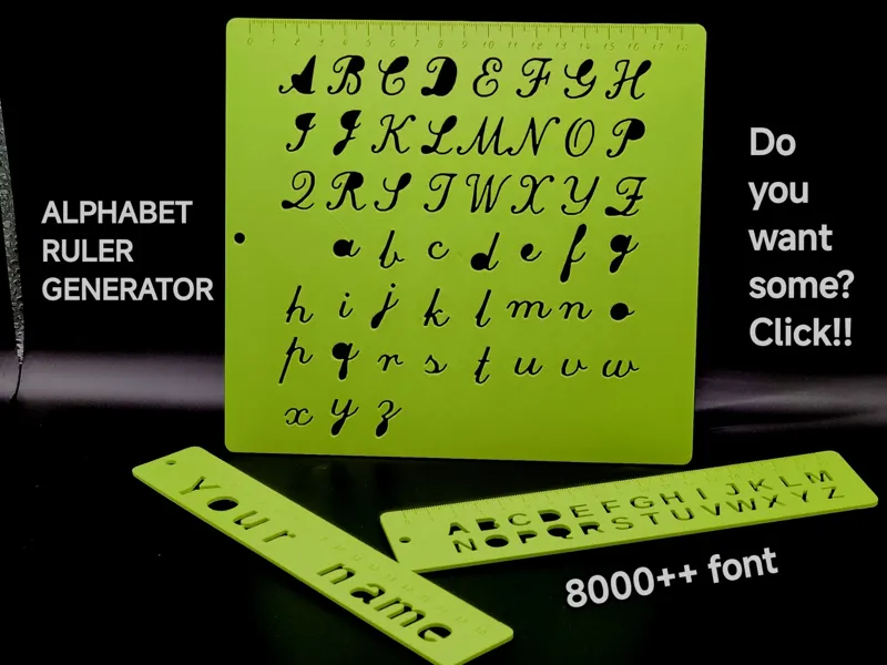 ALPHABET RULER GENERATOR