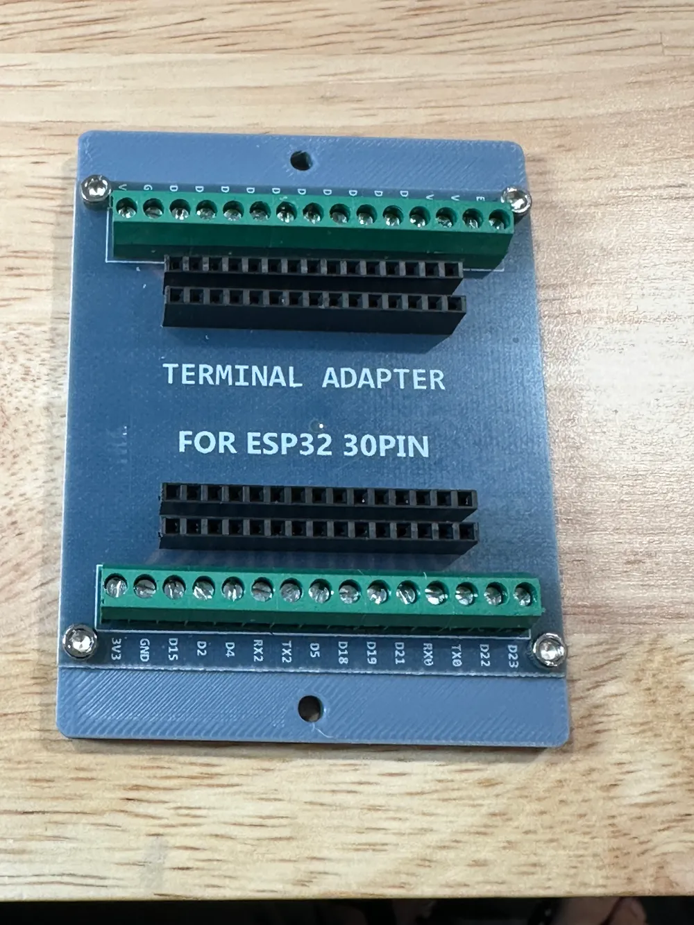 Arduino ESP32 dev terminal adapter mounting plate by etischer - MakerWorld