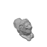 Lion low poly — photo 3