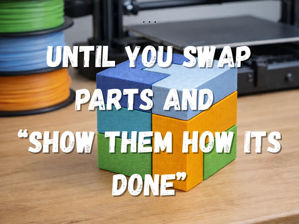 April Fools Interlocking Cube Puzzle - Free 3D Print Model - MakerWorld