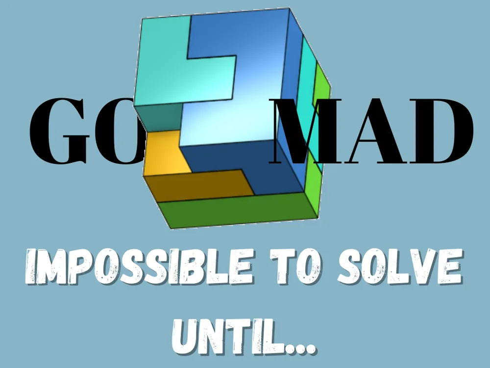 April Fools Interlocking Cube Puzzle - Free 3D Print Model - MakerWorld