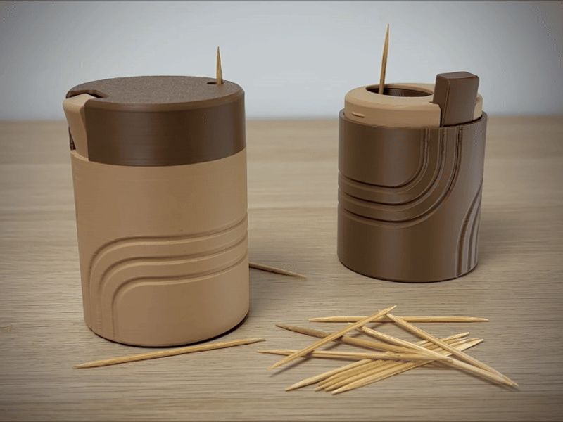 Toothpick Dispenser | Pop-up Toothpick Holder
