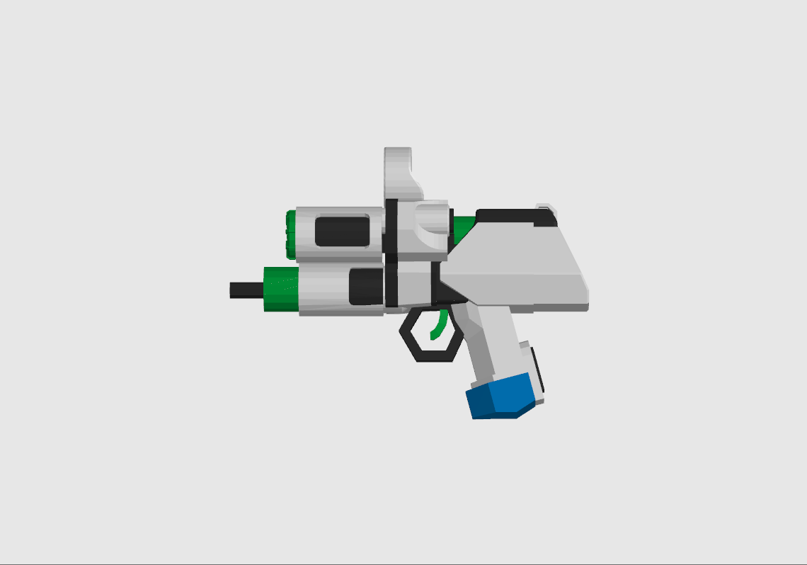 Miniatura 2 do modelo 3D 三角洲行动-蜂医激素枪