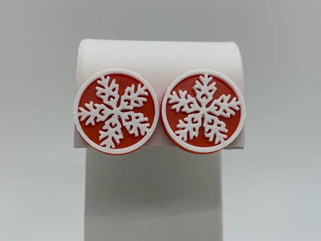 Snowflake earrings
