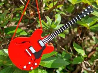 Gibson ES335 guitar Christmas tree decoration
