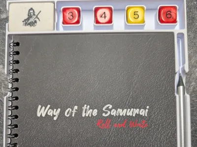travel box for Way of the Samurai Roll & Write