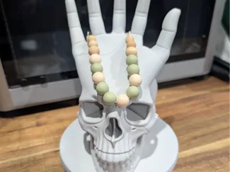 New Skull Ring and Necklace Holder