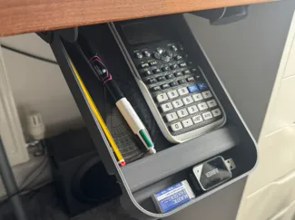 Tilting Under-Desk Drawer