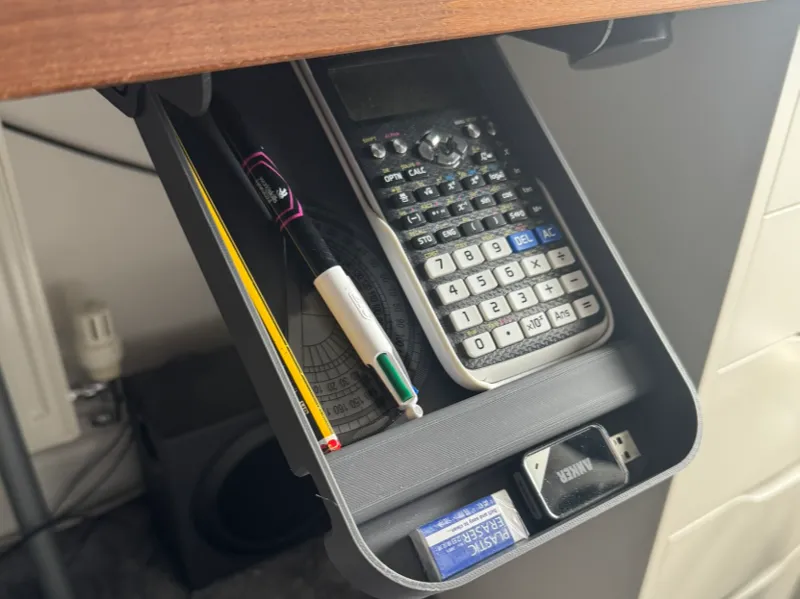 Tilting Under-Desk Drawer