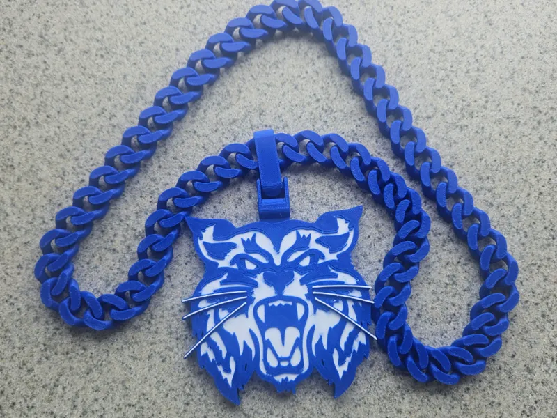 High School Wildcats Cuban Chain