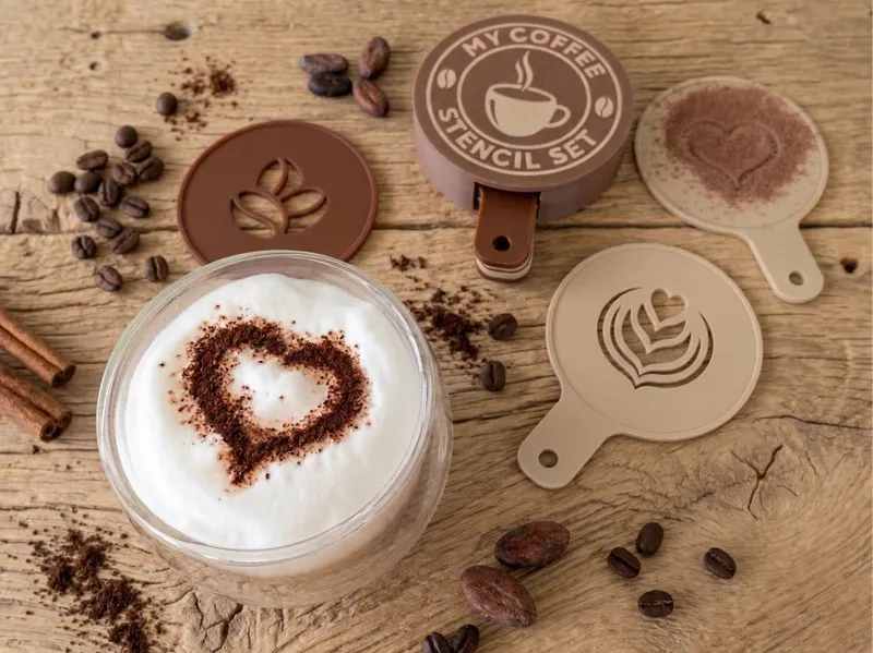 Barista-Style Coffee Stencil Set