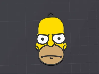 Homer Simpson Keychain