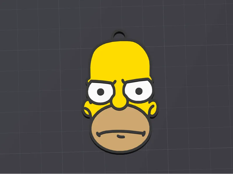 Homer Simpson Keychain