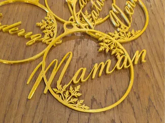 Personalized Christmas Deco "maman" en francais