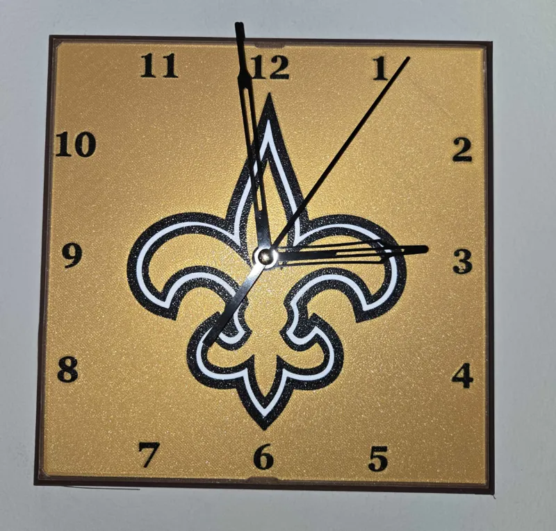 New Orleans Saints Clock Face