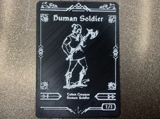 MTG 1/1 Human Creature Token