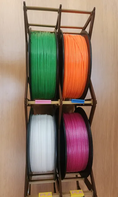 Spools Material Stacking Stackable spool stand by mat - MakerWorld