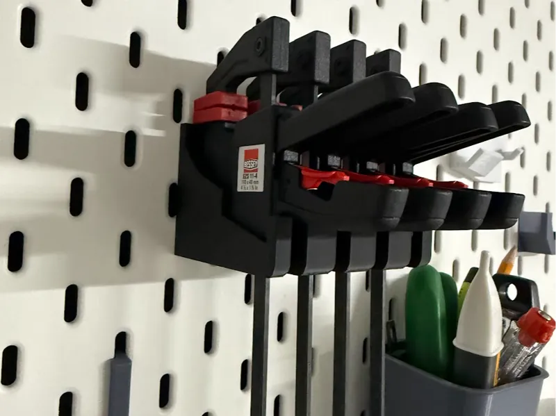 4 x Bessey EZS 11-4 Clamp Holder for IKEA Skadis