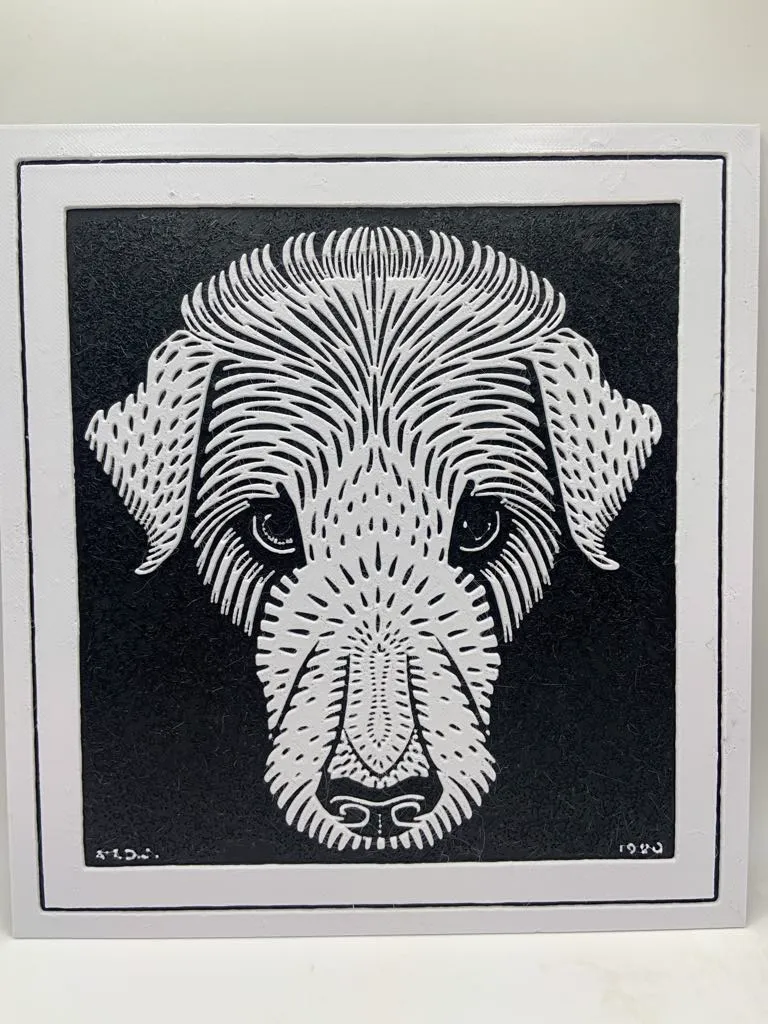 Dog's head (1920) by Julie de Graag (1877-1924)