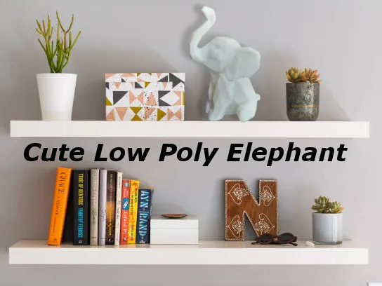 Cute Low Poly Elephant