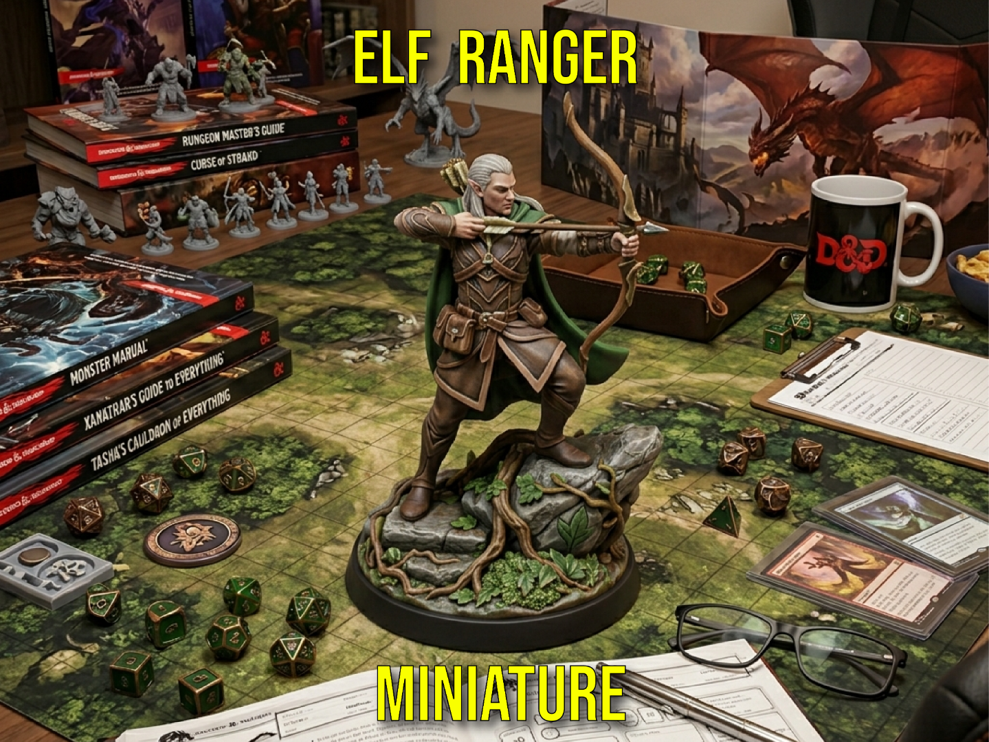 D&D Elf Ranger - Legolas Inspired - MINIATURE
