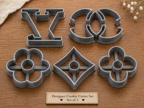 Cortador para modelado: Designer Cookie Cutter Set of 5 — referencia de MakerWorld