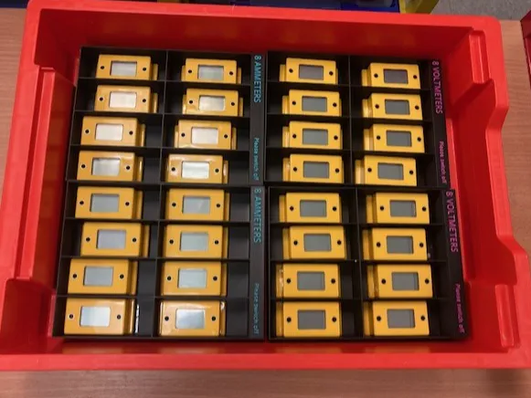 tray for UNILAB BEK digital voltmeters / ammeters 