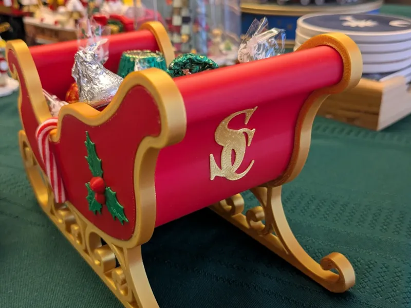 Santa Claus Sleigh Logo