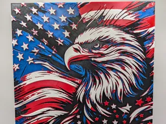 America - Flag - Eagle - Hueforge