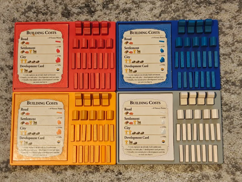 Catan Player Trays