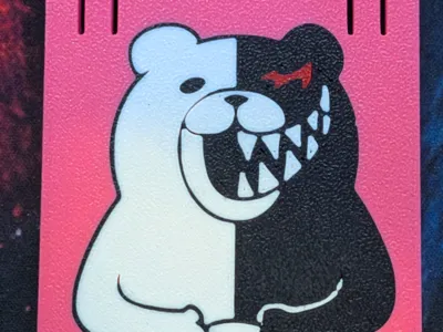 monokuma badge holder