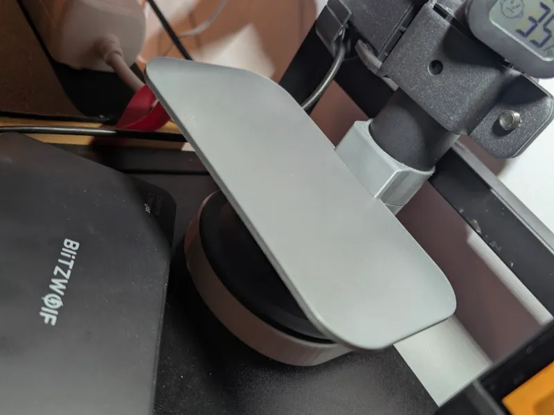 Monitor Arm tray or shelf for desktop charger