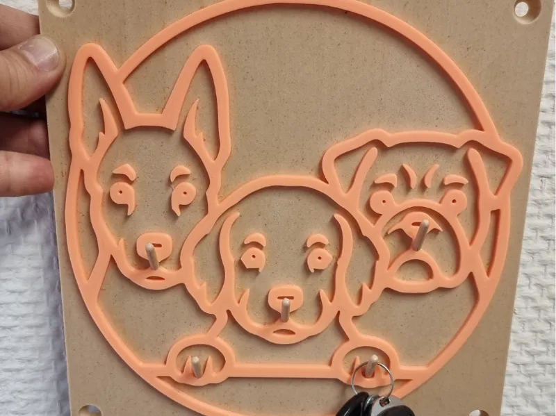 Puppies - Wall-mounted key holder