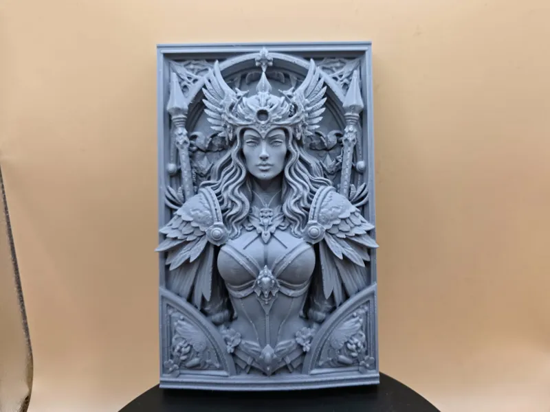 Celestial Amazon Queen – Portrait Relief