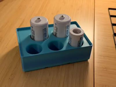C & D Battery Holder Gridfinity