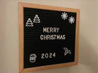 Felt Letter Message Board Christmas Characters