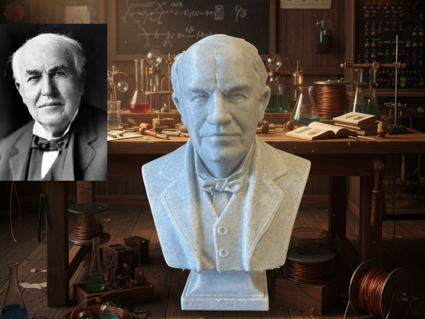 Thomas Alva Edison – Bust