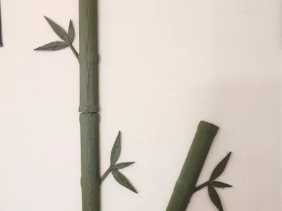 Bamboo wall decoration