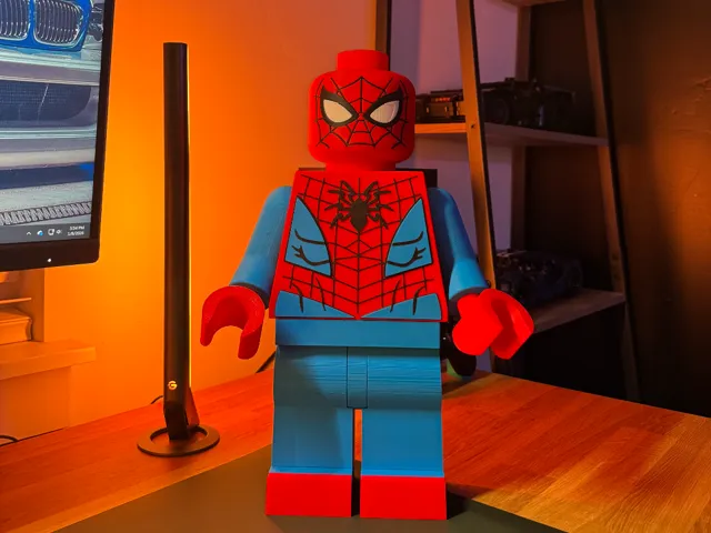 Classic Spiderman BRICK modular Figure 16"