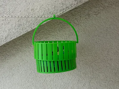 Peg/Clothespins Collapsable Basket Print-in-Place
