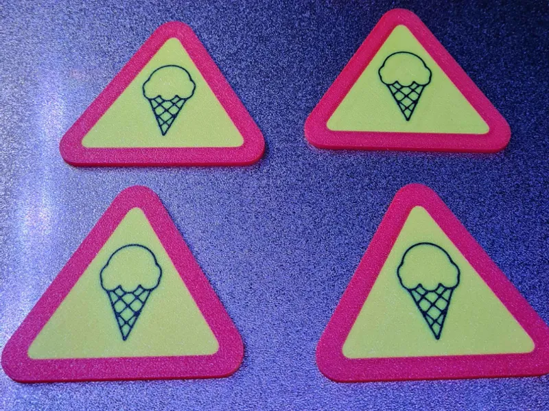 Warning Sign - Ice cream!