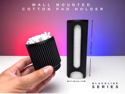 Wall Mounted Cotton Pad Holder