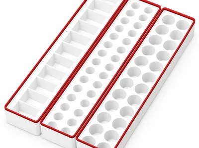 Gridfinity - Battery Holders (Standard Base)